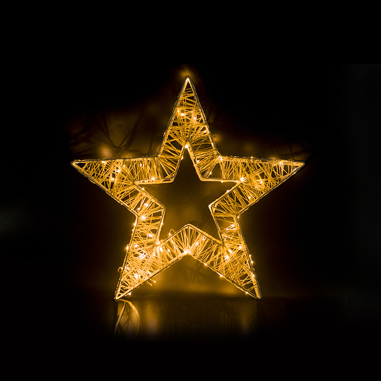 Outdoor Lighting Ip65 - LED五芒星型屋外IP65防水クリスマスペンダントランプホリデーデコレーション景観照明