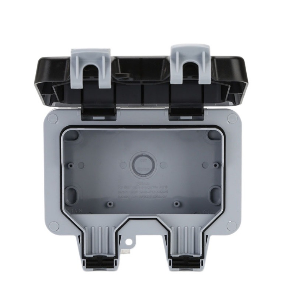 Outdoor Lighting Uk - 防水設計の壁スイッチソケット英国プラグUSBポート屋外スイッチ付き電源ソケットライト付きIP66防水電源ソケットボックス