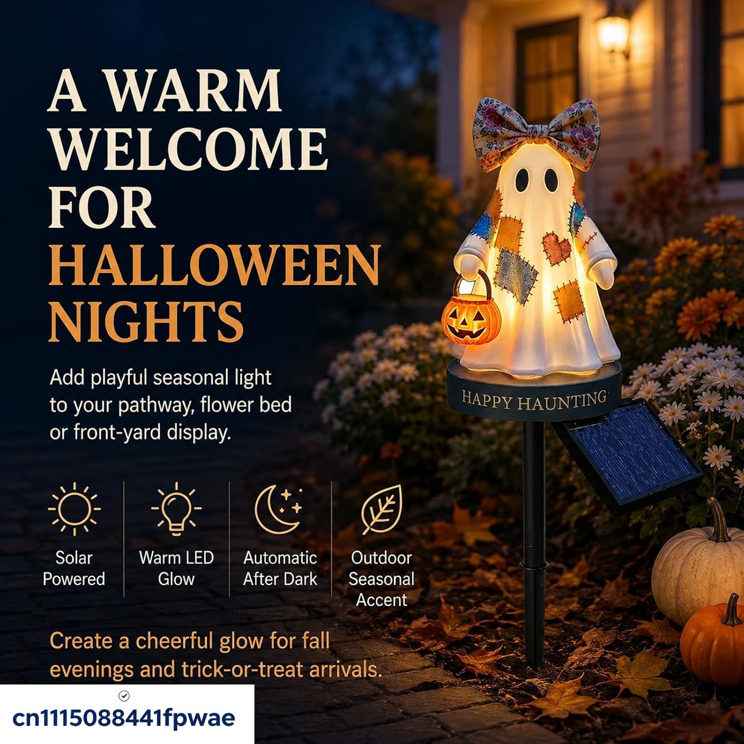 屋外用ソーラーハロウィーン装飾、暖色系のLEDライト付きパッ - Outdoor Lighting Pathway のレビューと価格
