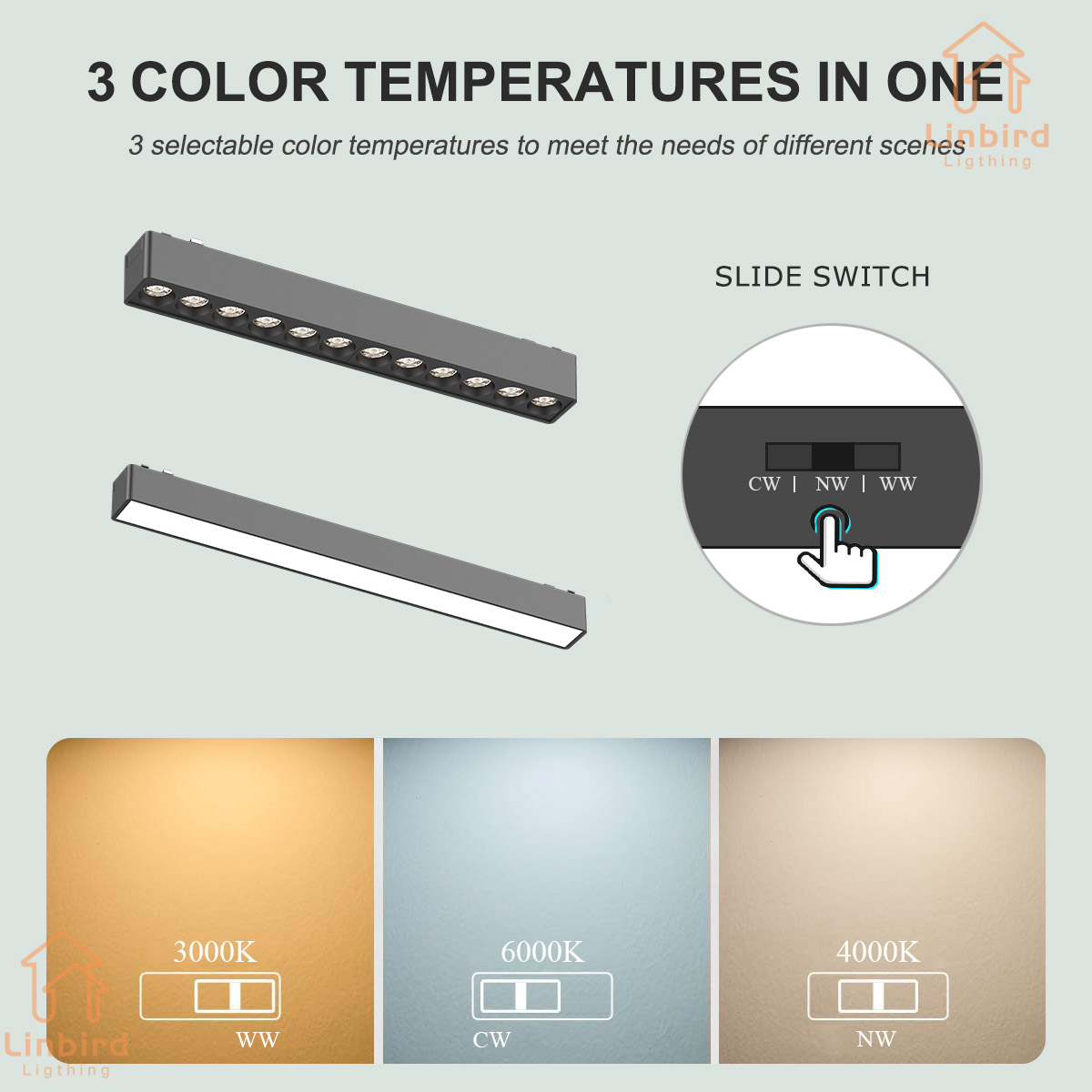 ST1 シリーズ 3CCT ブラックホワイト超薄型スリム磁気 - Outdoor Lighting Track のレビューと価格