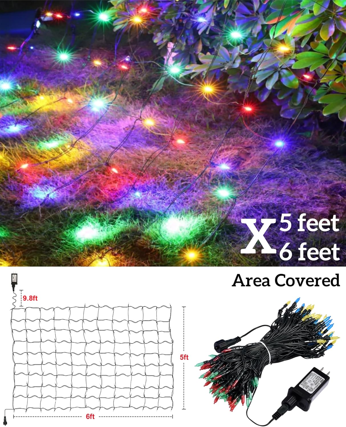 連結可能な屋外用LEDクリスマスネットライト。240個のLE - Outdoor Lighting Waterproof のレビューと価格