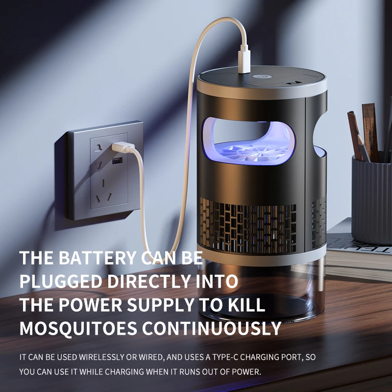 蚊取りライト ワイヤレス電気式 静音 Type-C充電式 吸 - Outdoor Lighting Wireless のレビューと価格