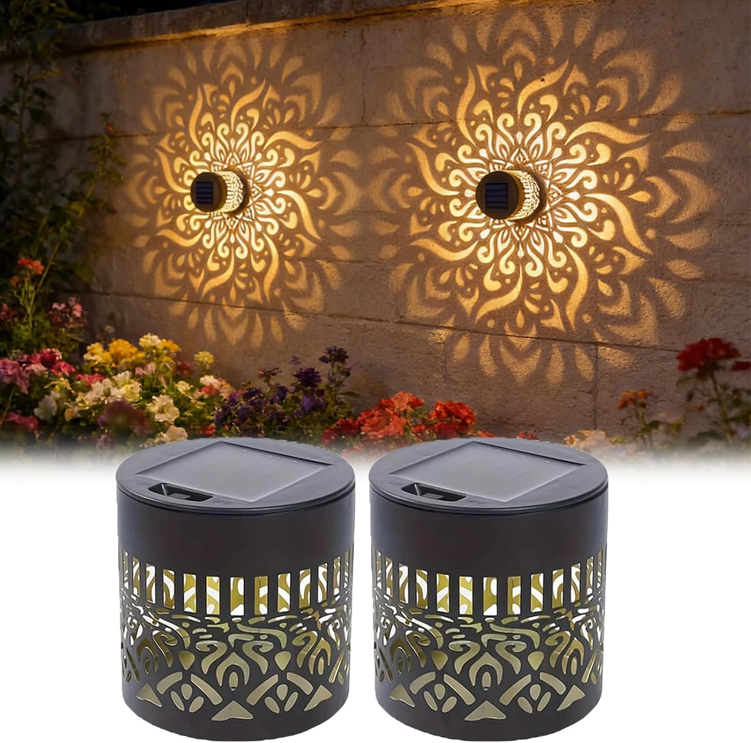 2個セット ソーラーガーデンライト IP65 耐久性のある金 - Outdoor Lighting Ip65 のレビューと価格